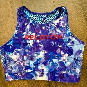 Peloton Blue and Purple Sports Bra